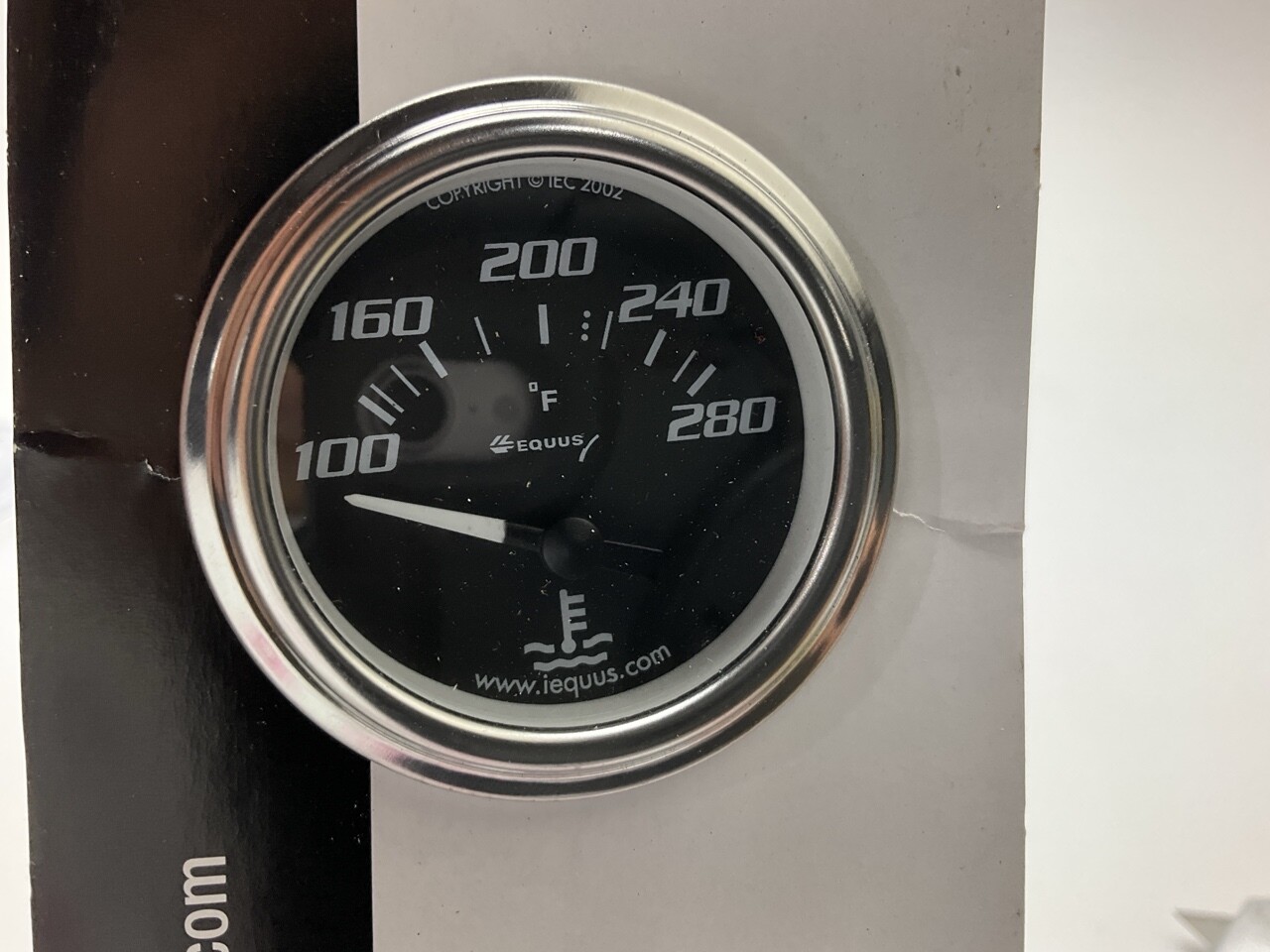 Equus 7262 2" Coolant Temperature Electric Water Temp Gauge 100280 F