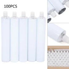 100pcs Travel Tube Aluminum Empty Unsealing Toothpaste Tubes Environmentally
