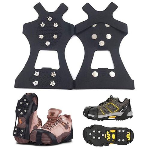 Ramponi Antiscivolo Per Scarpe - Catene Da Ghiaccio In Acciaio E TPE - Taglia 38-45, Con Borsa - 5