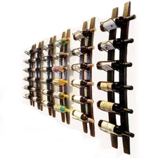 Wall Mounted Wine Rack Wooden, Barrel Stave Wine Rack, Wood Wine Bottle Holder -
