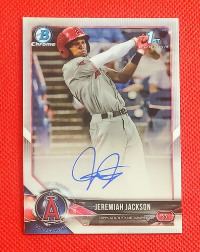 Jeremiah Jackson 2018 Bowman Chrome Draft Pick Auto #CDA-JJ Autograph Mets Angel