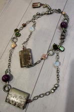 Tres Jolie multi-stone long strand necklace - Swarovski crystal & 925