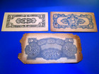 Netherlands East Indies Japan Occupation Banknotes  EEN & VIJF Cents + 1 damaged — photo 2
