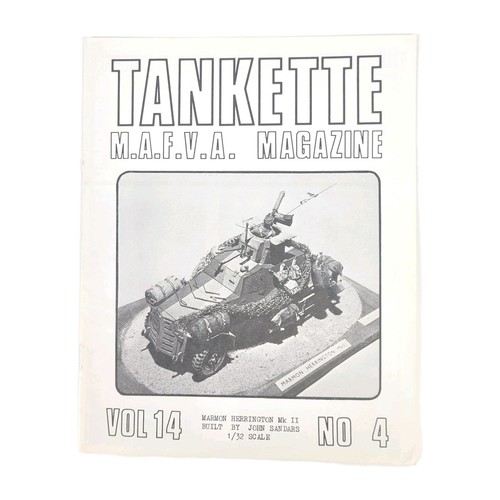 Tankette Miniature MAFVA Magazine~1979~Vol 14 No 4~Ford Mutt~XM-1 Battle Tank - Bild 1 von 4