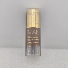 IMAN Luxury Concealing Foundation 0.5 oz - EARTH 3 - NIB Sealed Paraben Free 