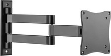 VESA Heavy Duty Swing Arm Tilt & Swivel 13 - 28" TV Bracket 100 x 100 Mhel Black