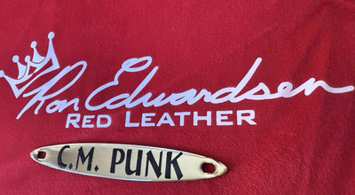 Ring accurate CM Punk Nameplate For WWESHOP Spinner Belt Made By Ron Edwardsen