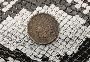 1905 Indian Head Penny #2722 Brave called Dancing Leaves, Extra-Fine *FREE S/H*