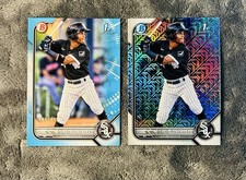 Misael Gonzalez 2022 Bowman 1st Mojo Refractor & Bowman 1st Sky Blue SP /499