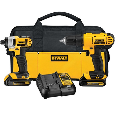 #ad DEWALT 20V MAX Drill amp; Impact Driver Combo Kit – 2 Batteries amp; Charger DCK240C2 $146.00