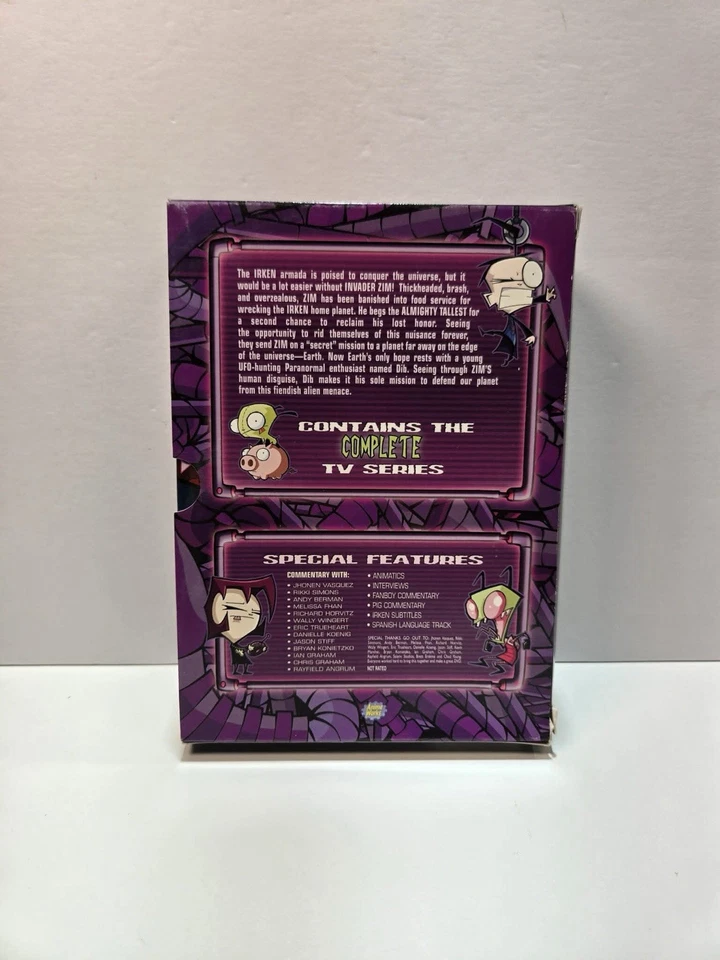 INVADER ZIM: Complete Invasion Volume 1-3 DVD 3 Disc Box Set - Image 3 of 4