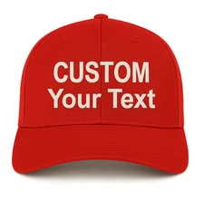 Custom Embroidered Baseball Cap Personalized Text Dad Hat with Your Own Message