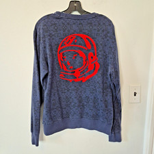 Billionaire Boys Club Sz L Navy Geometric Crewneck Red Astronaut Head Streetwear