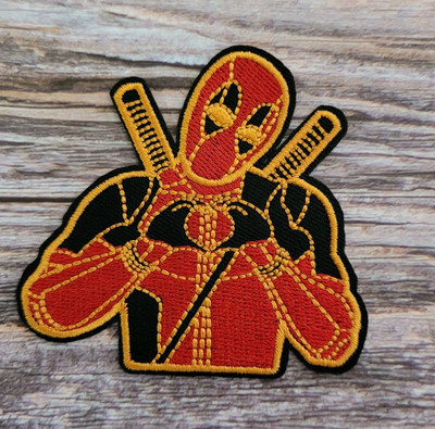 Deadpool Loves You Funny Comic Book Super Hero Embroidered Iron On Patch