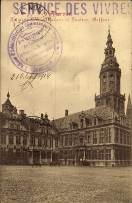 CPA Furnes Furnes Flandre occidentale, Hotel de Ville, Palais de... - 4863083