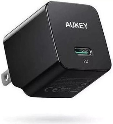 Aukey Minima 20w USB C PD Fast Charger w/ Foldable Plug Black (NEW No Box