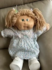 Vintage 1978/82 Cabbage Patch Kids Girl Doll Blonde Green Eyes Pony Dimple