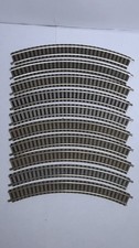N (1) FLEISCHMANN  9120 - DIX RAILS COURBES - RAYON : 192 mm à 45 ° SUPER ÉTAT