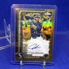 2025 Topps Gilded Gold Tyler Locklear Auto (/99) #CGA-TL Seattle Mariners