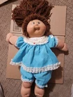 1982 CABBAGE PATCH KIDS DOLL 2 Dimples One Tooth Brown  Eyes Brown Hair