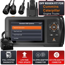 Diesel OBD2 Scanner For Cummins & Caterpillar Engine Heavy Duty Truck DPF Regen 