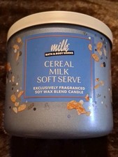 NEW Milk Bar Cereal Milk Soft Serve 3-Wick Candle Bath  Body Works