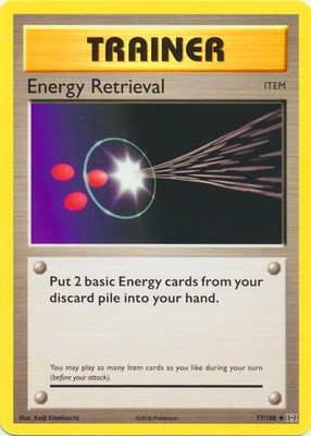Energy Retrieval - 77/108 - Uncommon - Damaged - XY Evolutions