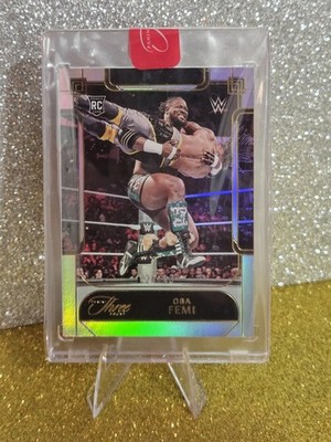 2024 Panini Three Count WWE Oba Femi RC Rookie #/40
