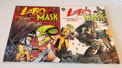 Lobo Mask #1-2 Complete Set DC Comics 1997 COOL! RARE!