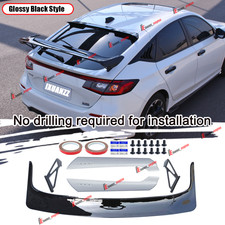 For 2022-2026 Civic Hatchback Type R Style Rear Trunk Spoiler Wing Body Kit