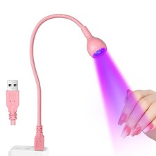 Portable LED UV Lamp for Gel Nails Curing Lamp with Flexible Gooseneck
