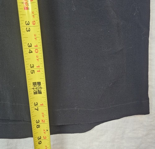 Eileen Fisher Damen 1X Kleid schwarz V-Ausschnitt Flügelärmel Taschen Lagenlook Karriere - Bild 7 von 7