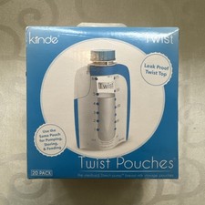 Kiinde Twist Pouches 20 Pack Breast Milk Storage Bags Leak Proof New