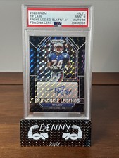 2022 Panini Prizm-Franchise Legends Auto Ty Law Black Finite 1/1 PSA 9 Auto 10