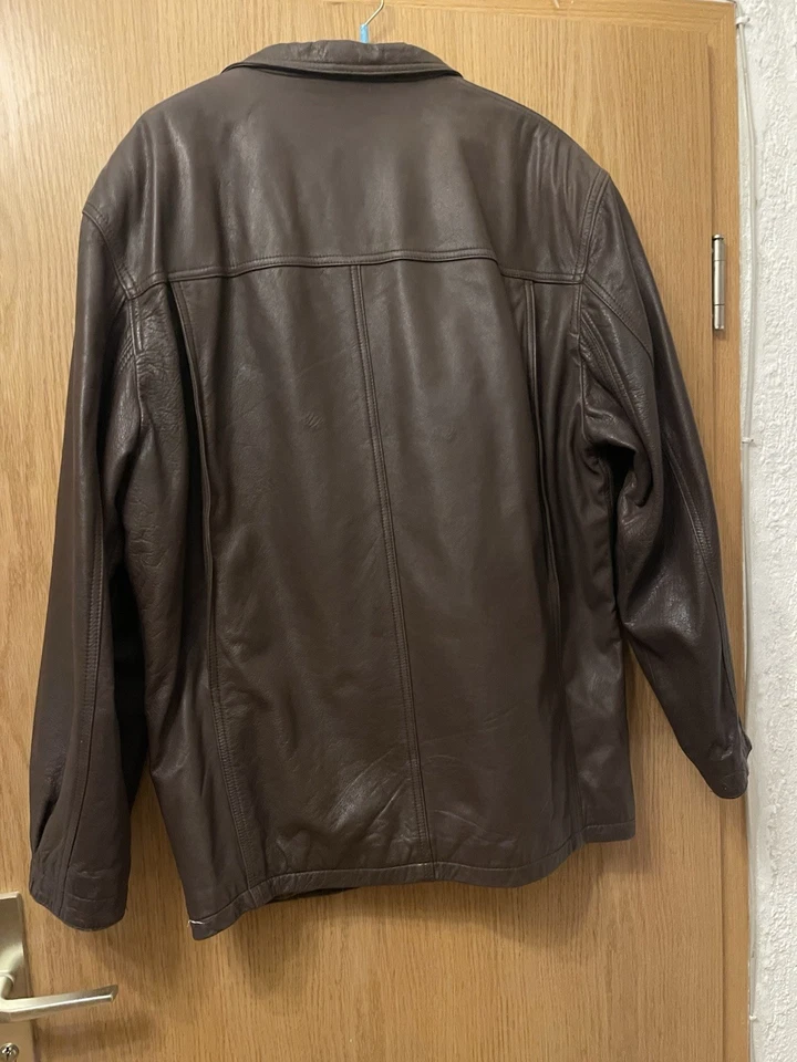 Echtlederjacke Herren Größe 54 Braun Lederjacke Vintage - Bild 2 von 4