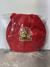 Chip ‘N Dale Rescue Rangers 14” Red Vinyl Zipper Duffle Bag Vintage Old Stock