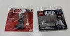 SEALED LEGO Star Wars 40268 R3-M2 + 40298 DJ RETIRED Polybag Toys R Us Promo Set