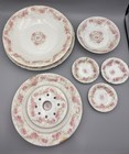 Haviland Limoges Porcelain Floral Plates Bowls France 8pc set  — photo 1