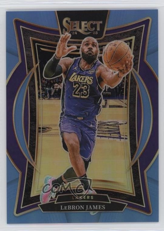 2024-25 Panini Select Concourse Light Blue Prizm 133/299 LeBron James #54 1o2