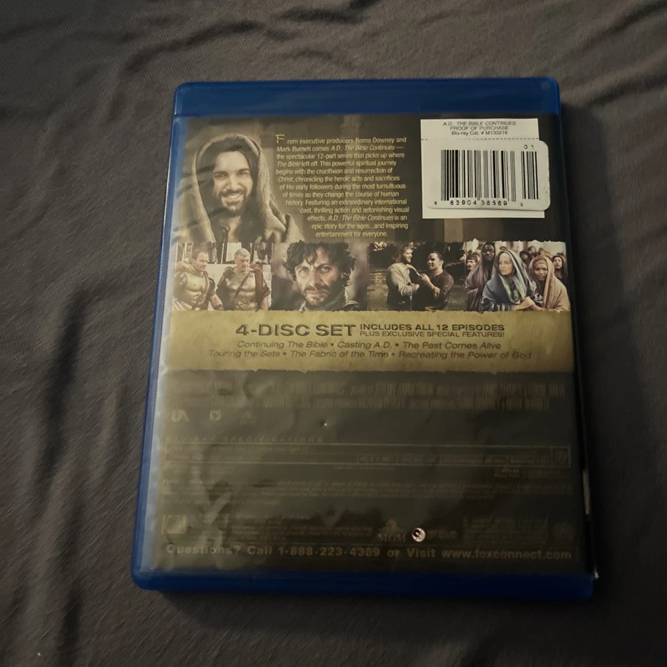 A.D. The Bible Continues (Blu-ray Disc, 2015, 4-Disc Set) - Image 2 of 4