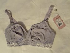 NWT Cake Lingerie Maternity Wireless Nursing Bra Purple Plum Melba 34D