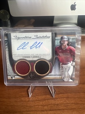 2023 Topps Museum - Signature Swatches auto Corbin Carroll #SWDRA-CC /399