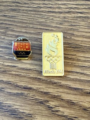 Set Of 2 USA 1984 1996 Olympic Pins Atlanta Los Angeles