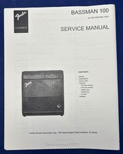 Original Fender Bassman 100 Service Manual