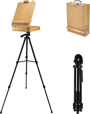 French Style Easel with Beech Wood & Aluminum Tripod | Light Weight Plein Air Ea