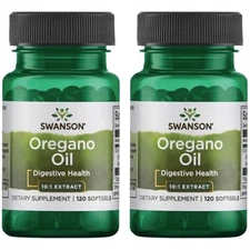SWANSON Oregano Oil 2 x 120 Capsules Extract Exp 02/27