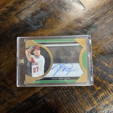 MIKE TROUT 2020 TOPPS FIVE STAR PENTAMEROUS PENMANSHIP ACETATE AUTO #d 10/10