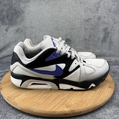 Nike Air Structure Shoes Boys Size 7Y Gray Purple Running Sneakers CW1646-002