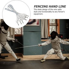 Fencing Body Cord Epee Body Wire Versatile with Transparent Cable Plug Supplies