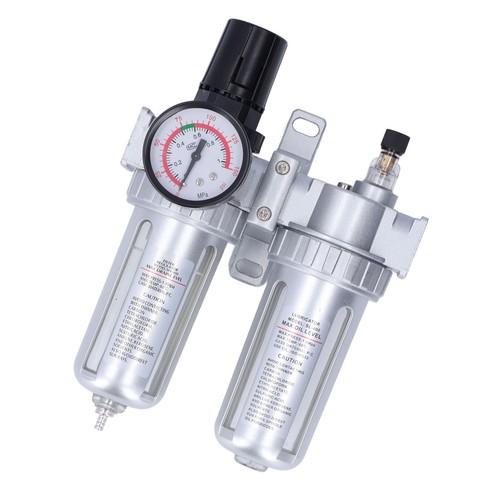 G1/2 Zoll Luftkompressor Filter Wasser Ölabscheider Regler mit Druck - Bild 18 von 22